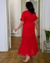Комплект сукня+спідниця червоний №98643 - фото 5