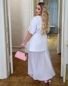 Комплект сукня+спідниця білий №98644 - фото 3