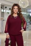 Костюм бордо №98664 - фото 3