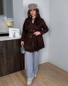 Тренч замш шоколад №98691 - фото 8