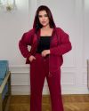 Спортивний костюм на змійці марсала №98700 - фото 3