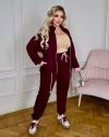 Спортивний костюм бордо №98705 - фото 2