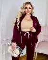 Спортивний костюм бордо №98705 - фото 4