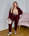 Спортивний костюм бордо №98705 - фото 6