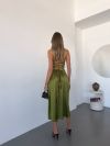 Сукня салатова яка зведе всіх з розуму №98779 - фото 1