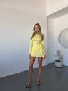 Трендова сукня лимонна №98782 - фото 3