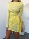 Трендова сукня лимонна №98782 - фото 9
