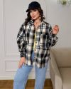 Стильна сорочка в клітинку чорна №98786 - фото 5