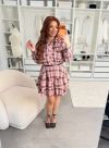 Сукня рожева в клітинку №98802 - фото 3