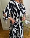 Сукня чорний з білим №98875 - фото 4