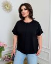 Футболка чорна №98879 - фото 3
