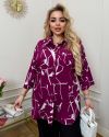 Сорочка-туніка марсал №98887 - фото 3