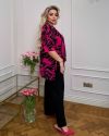 Туніка фуксія з чорним №98890 - фото 4