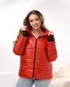 Весняна куртка червона №98907 - фото 2