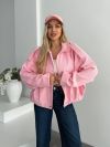 Куртка-бомбер рожева №98961 - фото 1