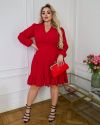 Сукня червона №99073 - фото 2