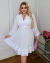 Сукня біла №99074 - фото 9