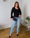 Весняна базова кофта чорна №99101 - фото 7