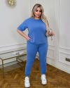 Весняно-літній костюм блакитний №99113 - фото 1