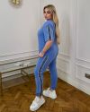 Весняно-літній костюм блакитний №99113 - фото 2