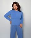 Прогулянковий костюм блакитний №99115 - фото 4