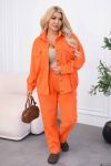 Вельветовий костюм помаранчевий №99220 - фото 1