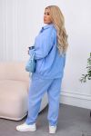 Вельветовий костюм блакитний №99222 - фото 2