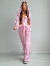 Велюровий Костюм трійка рожевий №99254 - фото 6