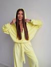 Велюровий Костюм трійка лимон №99255 - фото 6