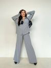 Костюмчик з легкої та приємної тканини сірий №99259 - фото 2