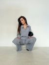 Костюмчик з легкої та приємної тканини сірий №99259 - фото 6