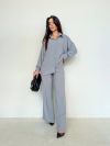 Костюмчик з легкої та приємної тканини сірий №99259 - фото 7
