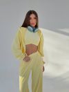 Велюровий костюм трійка лимон №99262 - фото 4