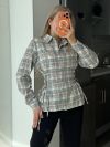 Сорочка в клітинку сіра №99272 - фото 4
