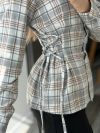Сорочка в клітинку сіра №99272 - фото 5