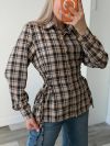 Сорочка в клітинку беж №99273 - фото 1