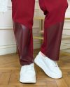 Трендовий костюм з штанами,класна кофта летучка бордо №99275 - фото 6