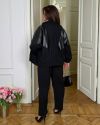 Трендовий костюм з штанами,класна кофта летучка чорний №99276 - фото 5