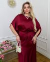 Трендовий костюм з спідницею,класна блуза летучка бордо №99283 - фото 2