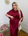 Трендовий костюм з спідницею,класна блуза летучка бордо №99283 - фото 6
