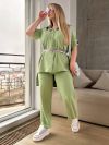 Весняно-літній костюм фісташка №99288 - фото 6