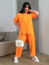 Весняно-літній костюм помаранчевий №99290 - фото 1