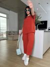 Весняно-літній костюм цегла №99291 - фото 2