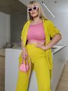Весняно-літній костюм жовтий №99294 - фото 2