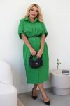 Сукня сорочка зелена №99296 - фото 1