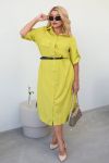 Сукня сорочка жовта №99304 - фото 1