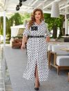 Літня сукня біла в горох №99311 - фото 2