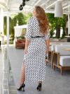 Літня сукня біла в горох №99311 - фото 4