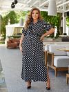 Літня сукня чорна в горох №99312 - фото 1