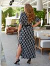 Літня сукня чорна в горох №99312 - фото 3